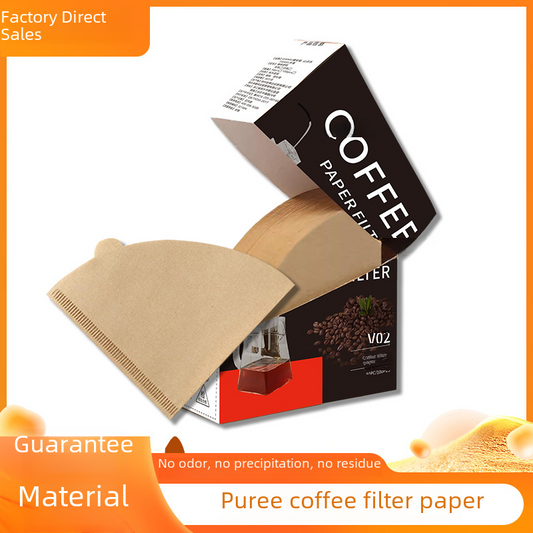 Hand Coffee Filter Paper Raw Wood Pulp Cone Coffee Filter Paper Coffee Machine Drip V60 Filter Paper